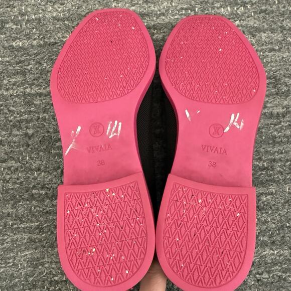 Vivaia Ryan Pro Square Toe Ankle Boots 7.5 Black Knit Water Repellent Booties - Picture 10 of 12